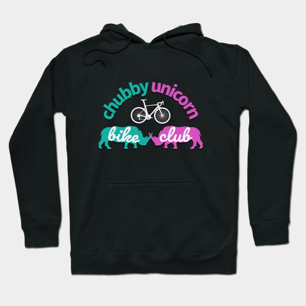 Chubby Unicorn Bike Club Hoodie by Crooked Skull